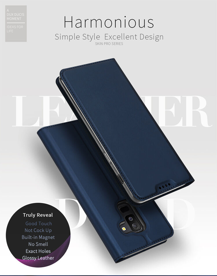 Dux Ducis Skin Pro flipové pouzdro pro Samsung Galaxy A6 Plus (2018) - zlaté