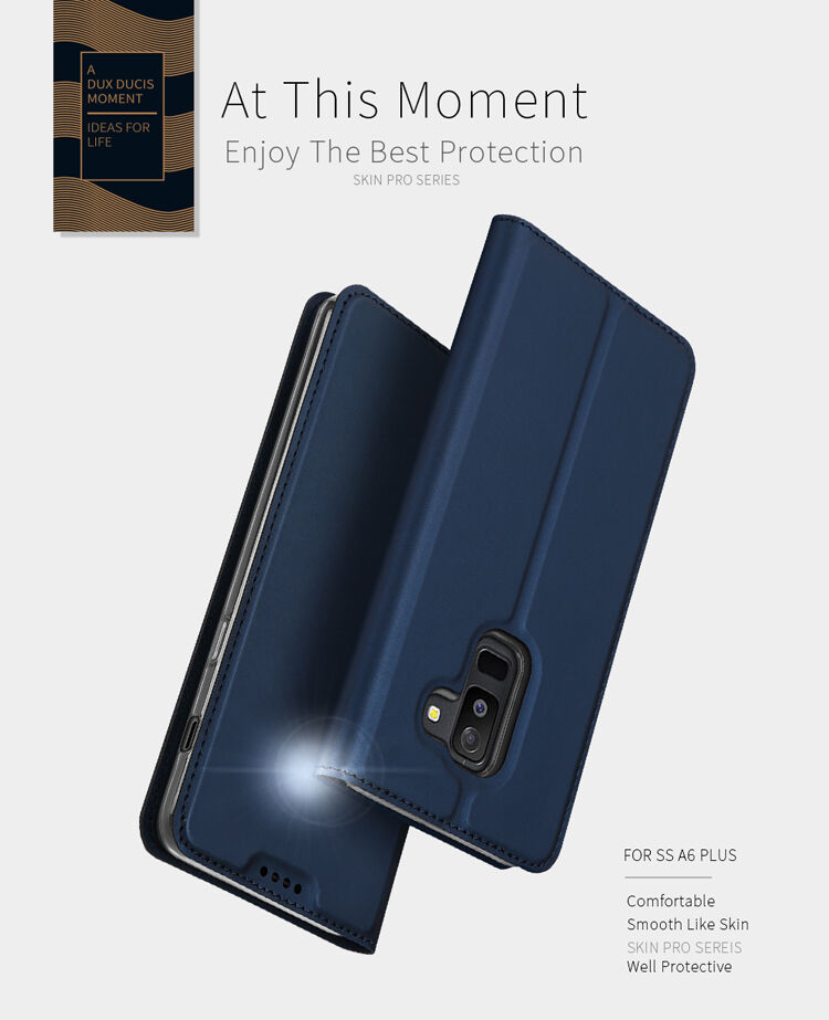 Dux Ducis Skin Pro flipové pouzdro pro Samsung Galaxy A6 Plus (2018) - zlaté