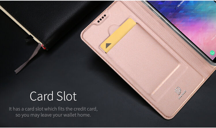 Dux Ducis Skin Pro flipové pouzdro pro Samsung Galaxy A6 Plus (2018) - šedé