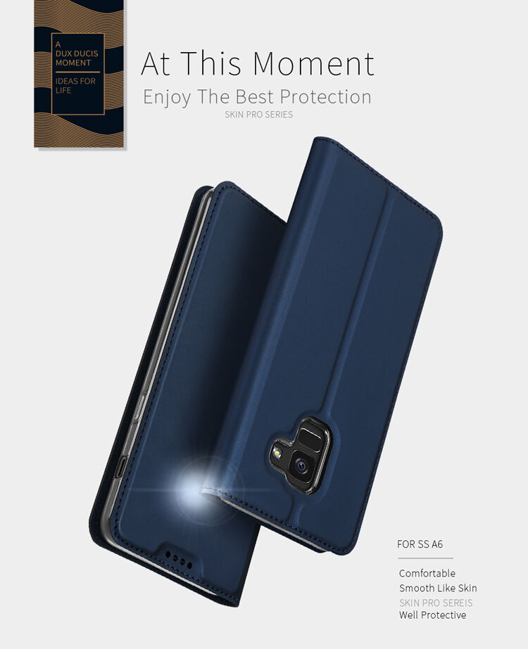Dux Ducis Skin Pro flipové pouzdro pro Samsung Galaxy A6 (2018) - šedé