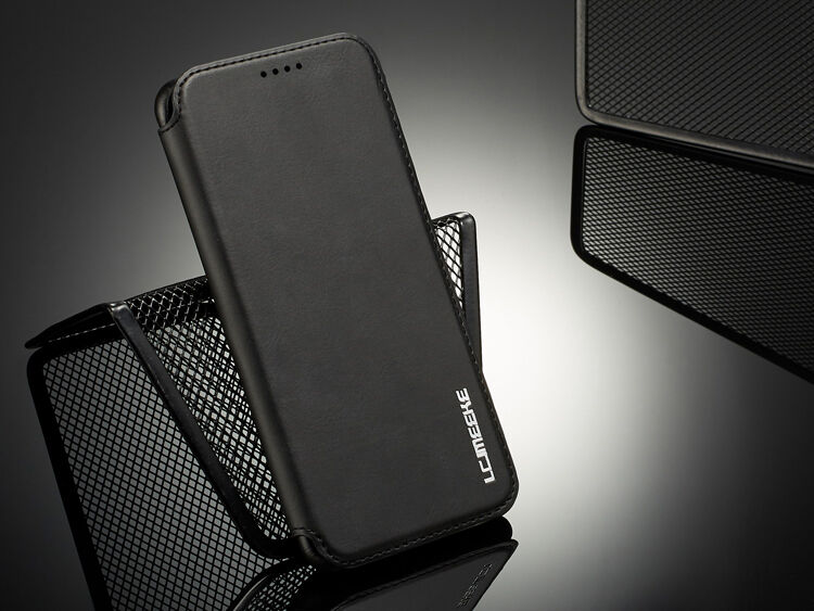 LC.Imeeke kožené flipové pouzdro pro Samsung Galaxy S9 - hnědé