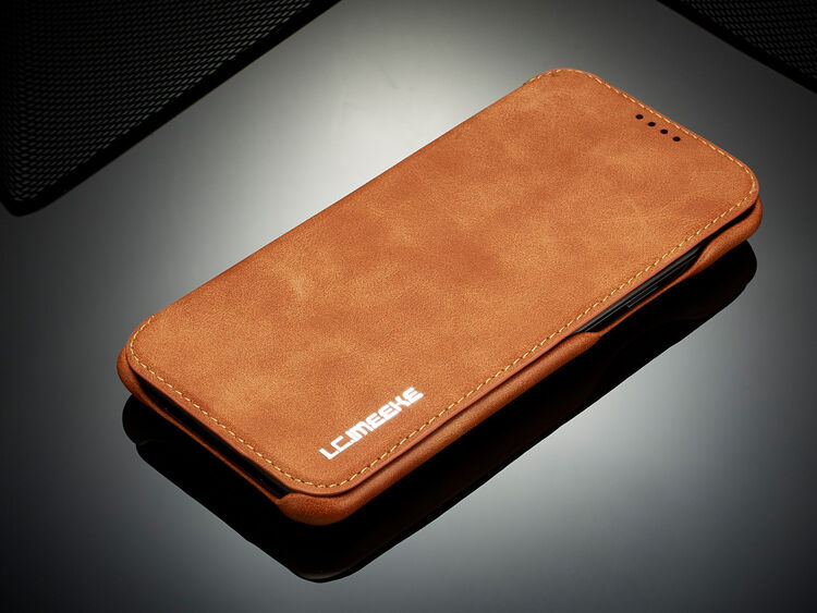 LC.Imeeke kožené flipové pouzdro pro Samsung Galaxy S9 - červené