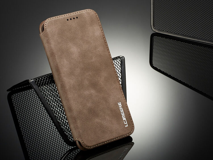 LC.Imeeke kožené flipové pouzdro pro Samsung Galaxy S9 - černé