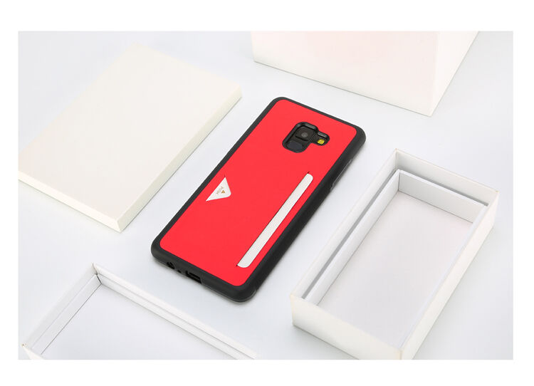 Dux Ducis Pocard kožený kryt pro Samsung Galaxy A8 Plus (2018) - bílý