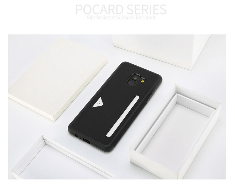 Dux Ducis Pocard kožený kryt pro Samsung Galaxy A8 Plus (2018) - bílý