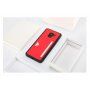 Dux Ducis Pocard kožený kryt pro Samsung Galaxy A8 (2018) - červený