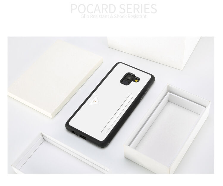 Dux Ducis Pocard kožený kryt pro Samsung Galaxy A8 (2018) - červený