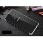 Sulada Plastový čirý kryt s rámečkem pro Samsung Galaxy S9 - stříbrný