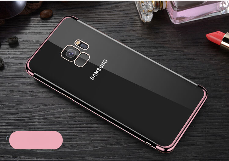 Sulada Plastový čirý kryt s rámečkem pro Samsung Galaxy S9 - stříbrný
