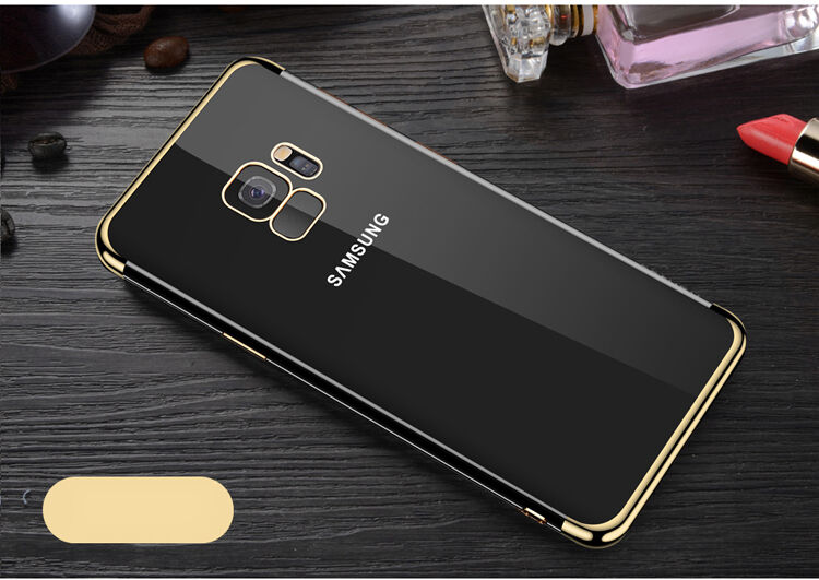 Sulada Plastový čirý kryt s rámečkem pro Samsung Galaxy S9 - stříbrný