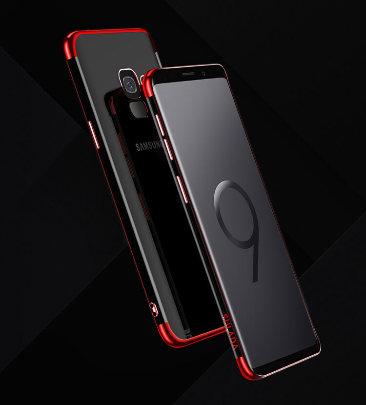 Sulada Plastový čirý kryt s rámečkem pro Samsung Galaxy S9 - černý