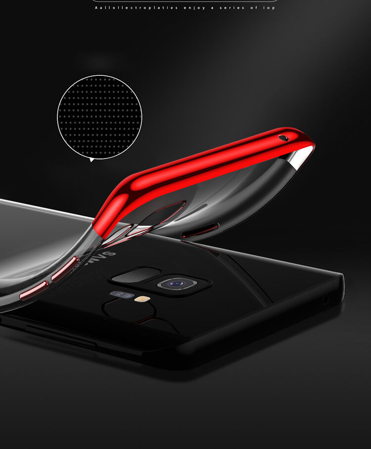 Sulada Plastový čirý kryt s rámečkem pro Samsung Galaxy S9 - černý