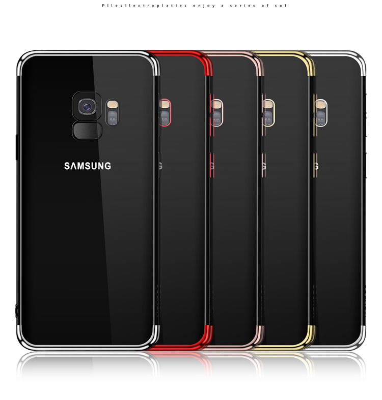 Sulada Plastový čirý kryt s rámečkem pro Samsung Galaxy S9 - černý