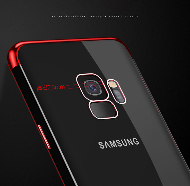 Sulada Plastový čirý kryt s rámečkem pro Samsung Galaxy S9 - černý