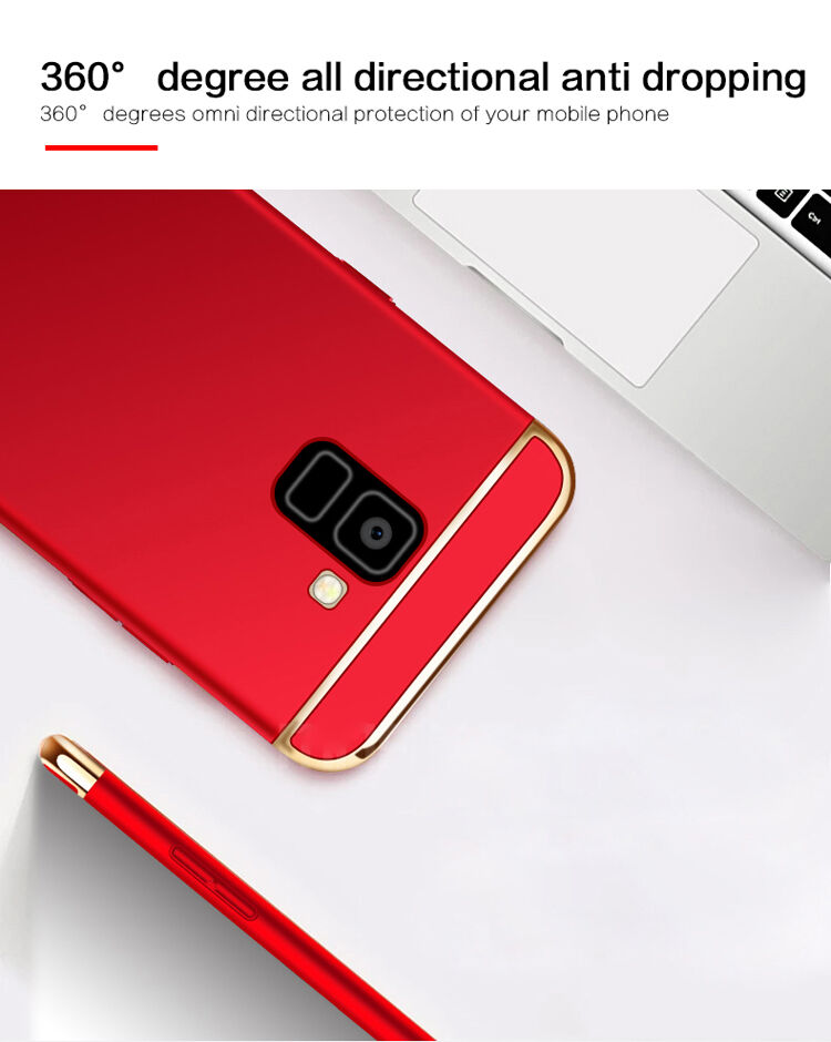 Mofi Plastový kryt pro Samsung Galaxy A8 Plus (2018) - stříbrný