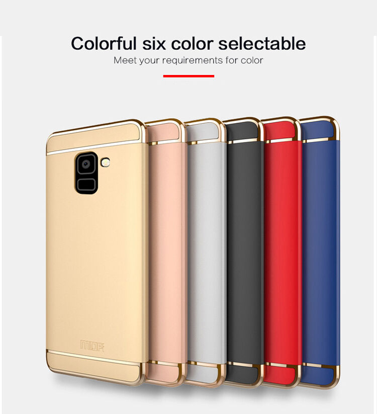 Mofi Plastový kryt pro Samsung Galaxy A8 Plus (2018) - stříbrný