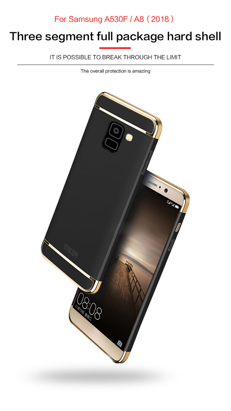 Mofi Plastový kryt pro Samsung Galaxy A8 (2018) - černý
