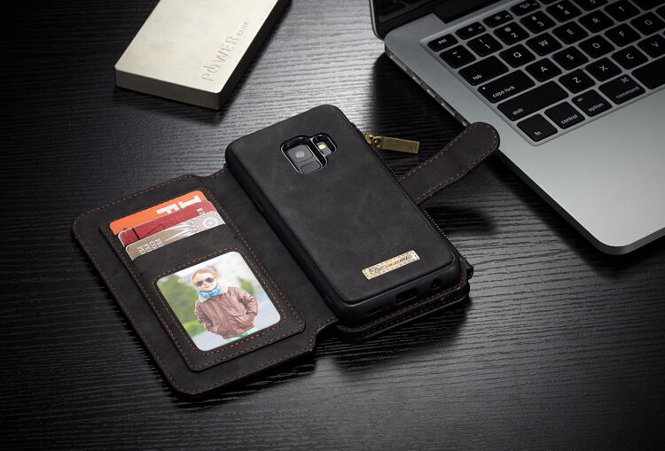 Caseme 2v1 peněženkové pouzdro pro Samsung Galaxy S9 - červené