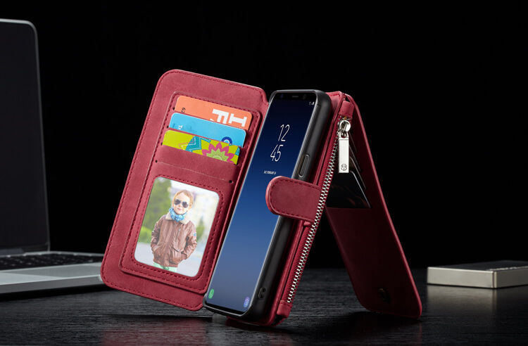 Caseme 2v1 peněženkové pouzdro pro Samsung Galaxy S9 - černé