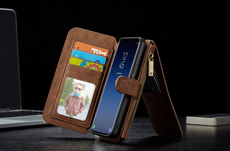 Caseme 2v1 peněženkové pouzdro pro Samsung Galaxy S9 - černé