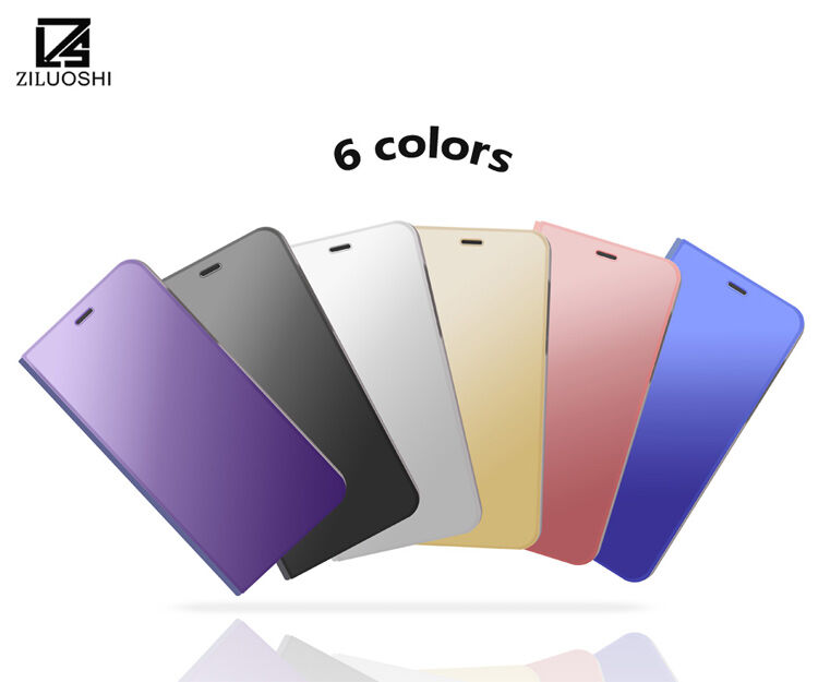 Zrcadlový pokovený kryt pro Samsung Galaxy A8 Plus (2018) - černý