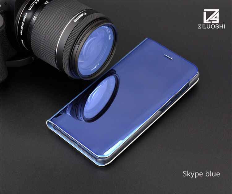 Zrcadlový pokovený kryt pro Samsung Galaxy A8 Plus (2018) - černý