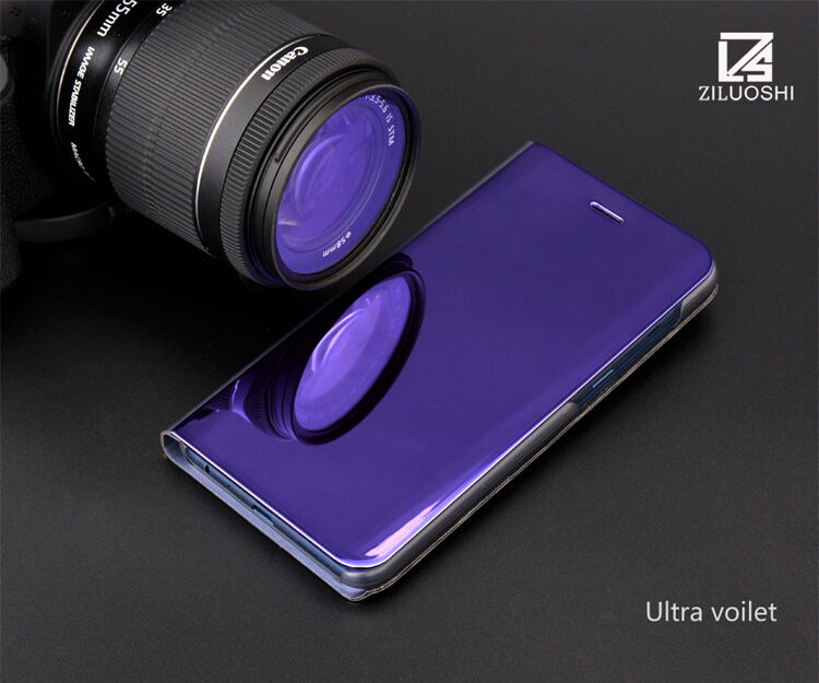 Zrcadlový pokovený kryt pro Samsung Galaxy A8 Plus (2018) - černý