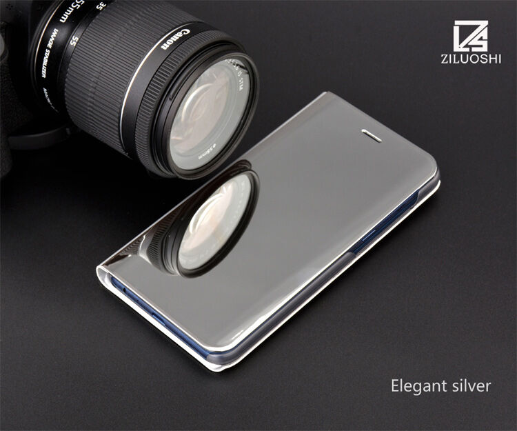 Zrcadlový pokovený kryt pro Samsung Galaxy A8 Plus (2018) - černý