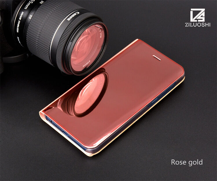 Zrcadlový pokovený kryt pro Samsung Galaxy A8 (2018) - černý