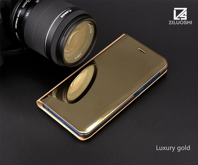 Zrcadlový pokovený kryt pro Samsung Galaxy A8 (2018) - černý