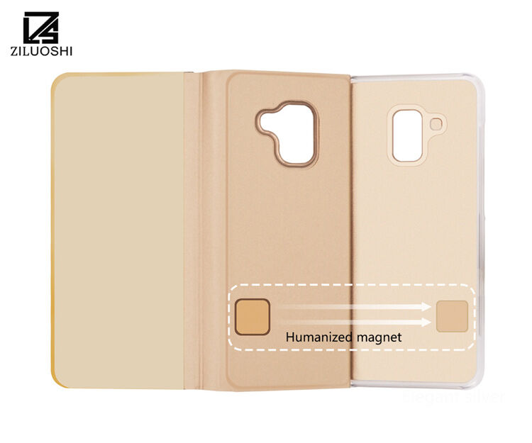 Zrcadlový pokovený kryt pro Samsung Galaxy A8 (2018) - černý