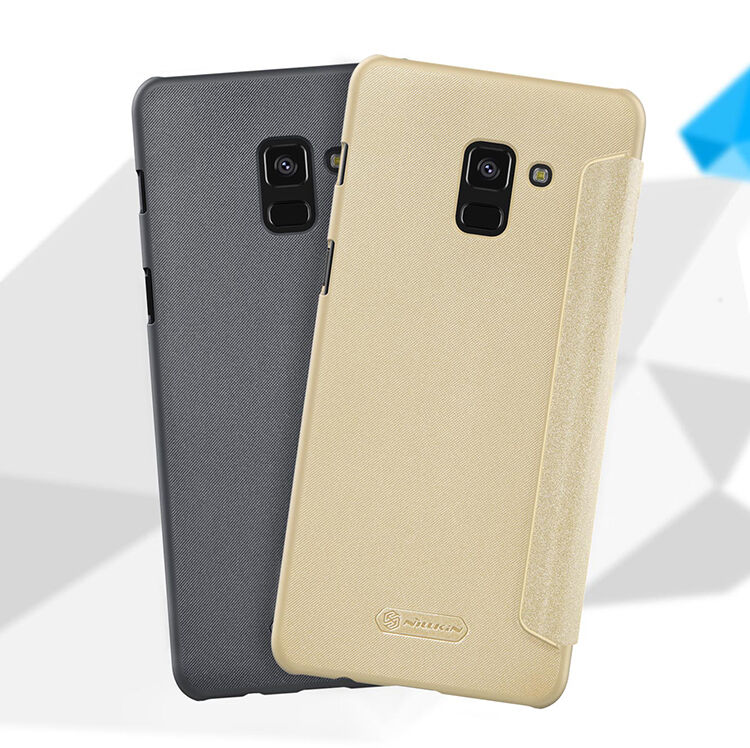 Nillkin Sparkle flipové pouzdro pro Samsung Galaxy A8 Plus (2018) - zlaté