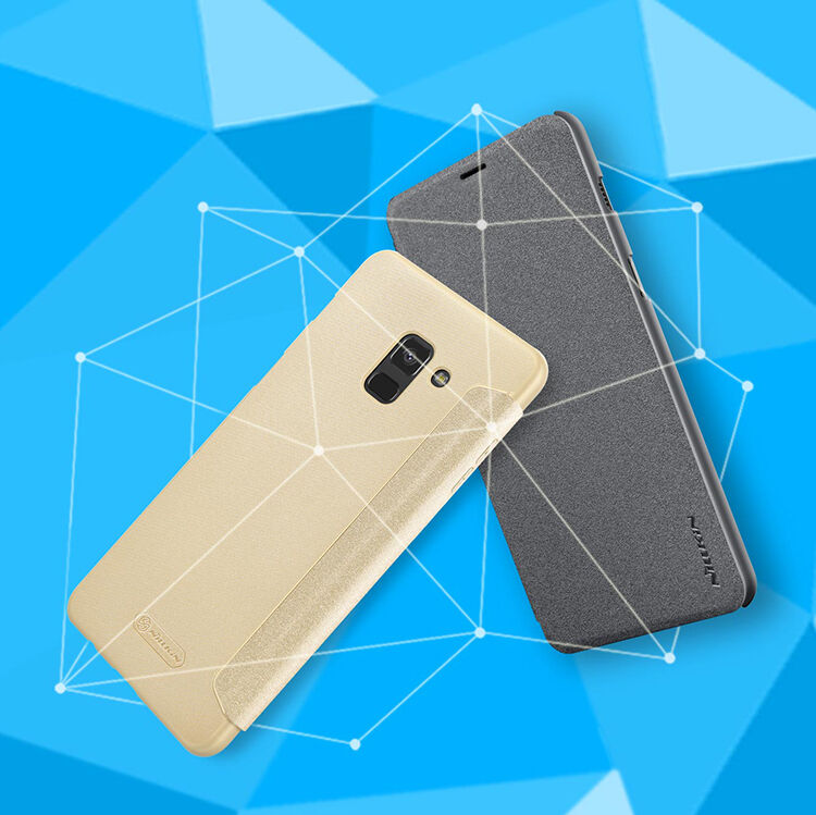 Nillkin Sparkle flipové pouzdro pro Samsung Galaxy A8 (2018) - zlaté