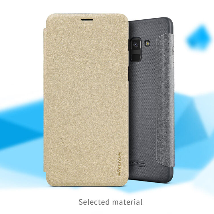 Nillkin Sparkle flipové pouzdro pro Samsung Galaxy A8 (2018) - zlaté