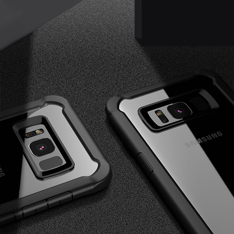 Nárazuvzdorný plastový kryt pro Samsung Galaxy S8 Plus - šedý