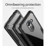 Nárazuvzdorný plastový kryt pro Samsung Galaxy A8 Plus (2018) - červený