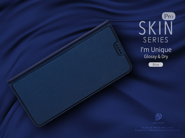 Dux Ducis Skin Pro flipové pouzdro pro Samsung Galaxy A8 Plus (2018) - tmavěmodré
