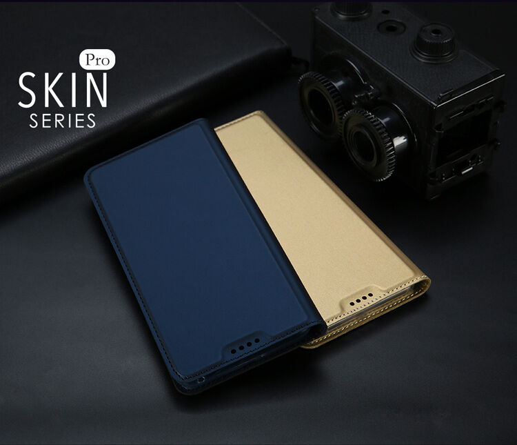 Dux Ducis Skin Pro flipové pouzdro pro Samsung Galaxy A8 Plus (2018) - tmavěmodré