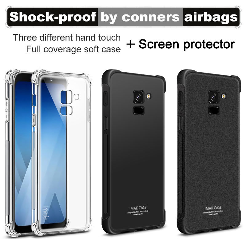 Imak Silky plastový kryt pro Samsung Galaxy A8 (2018) - černý