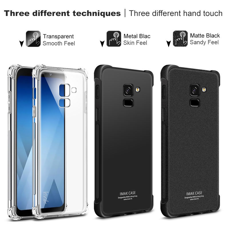 Imak Silky plastový kryt pro Samsung Galaxy A8 Plus (2018) - černý