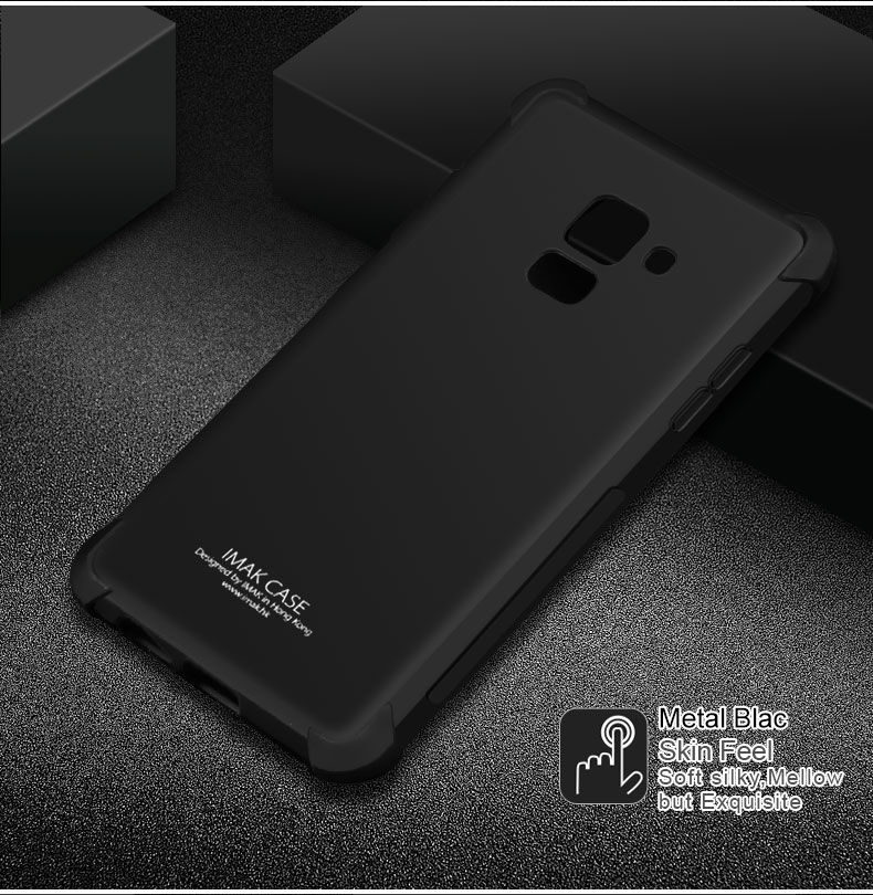 Imak Silky plastový kryt pro Samsung Galaxy A8 Plus (2018) - černý