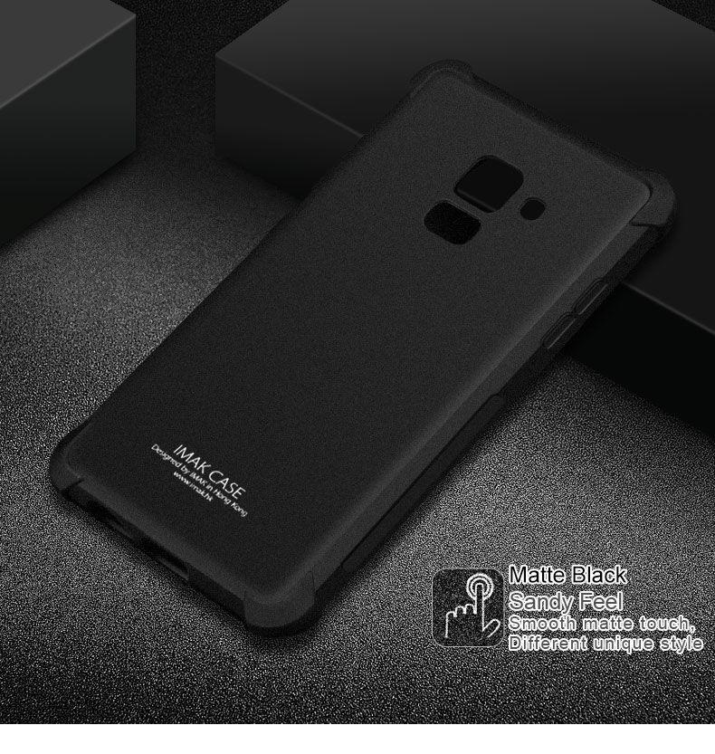 Imak Silky plastový kryt pro Samsung Galaxy A8 Plus (2018) - černý