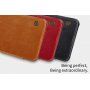 Nillkin Qin kožené flipové pouzdro pro Samsung Galaxy A8 Plus (2018) - černé