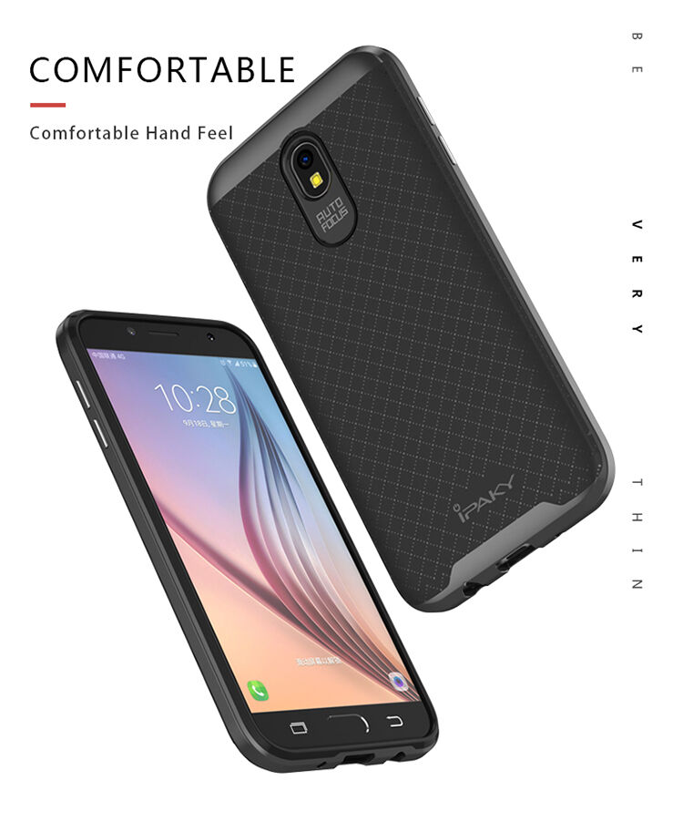 Ipaky Plastový kryt s rámečkem pro Samsung Galaxy J5 (2017) - černošedý