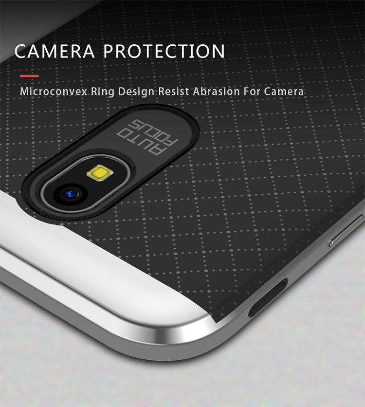 Ipaky Plastový kryt s rámečkem pro Samsung Galaxy J5 (2017) - černošedý
