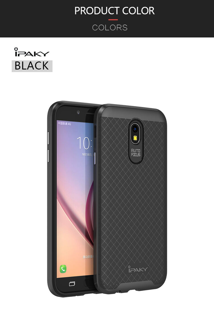 Ipaky Plastový kryt s rámečkem pro Samsung Galaxy J5 (2017) - černošedý