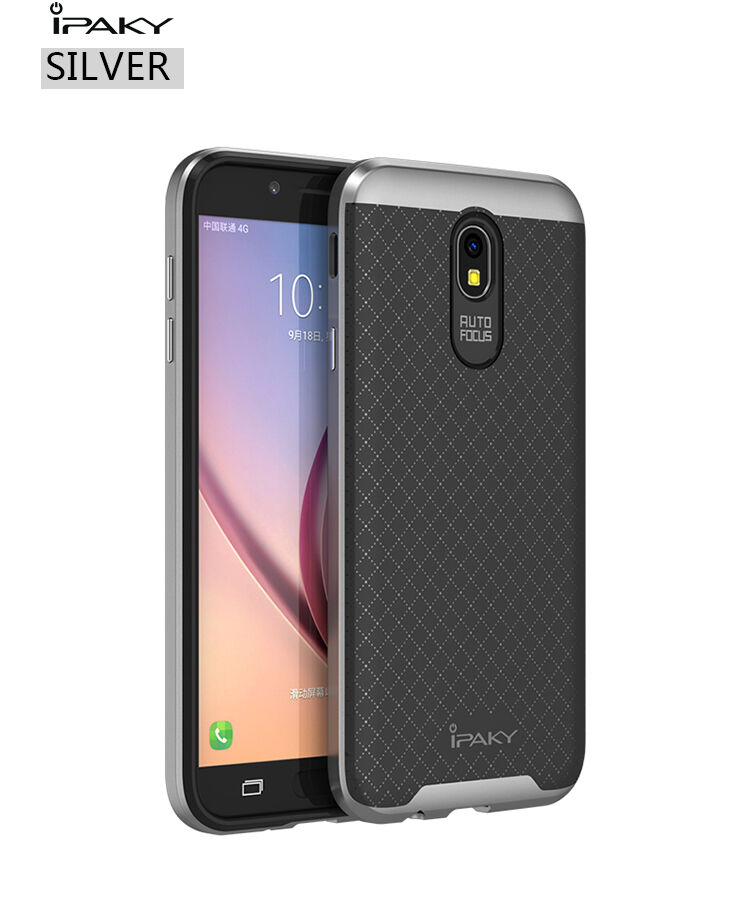 Ipaky Plastový kryt s rámečkem pro Samsung Galaxy J5 (2017) - černošedý