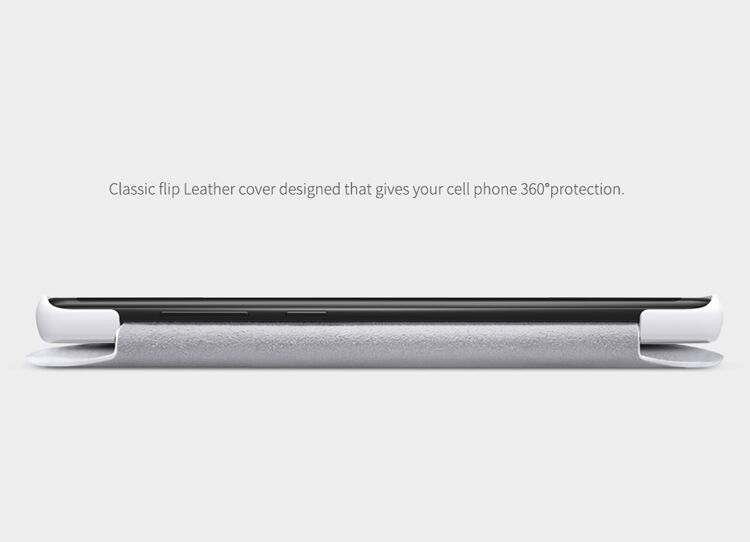 Nillkin Qin Kožené flipové pouzdro pro Samsung Galaxy Note 8 - hnědé