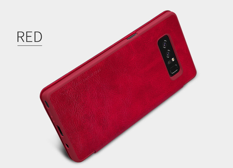 Nillkin Qin Kožené flipové pouzdro pro Samsung Galaxy Note 8 - červené