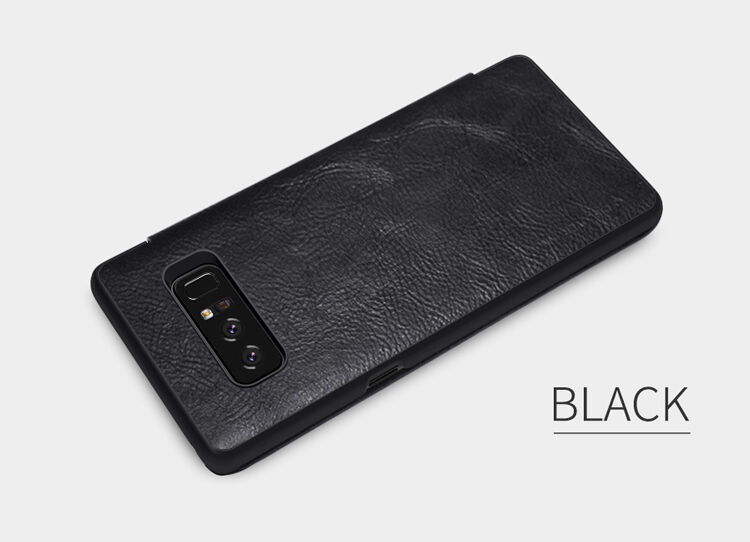 Nillkin Qin Kožené flipové pouzdro pro Samsung Galaxy Note 8 - červené